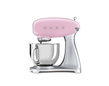 SMEG, SMF02RDEU food processor, 10 speed settings, planetary mixer, safety shut-off, 2 beaters, stainless steel ball handle, 800 W, red on sale